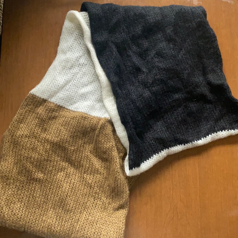 Multi-colored infinity scarf